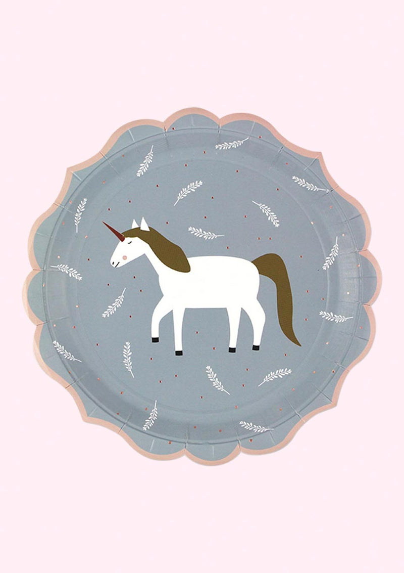 Pappteller "Einhorn" 8er-Set