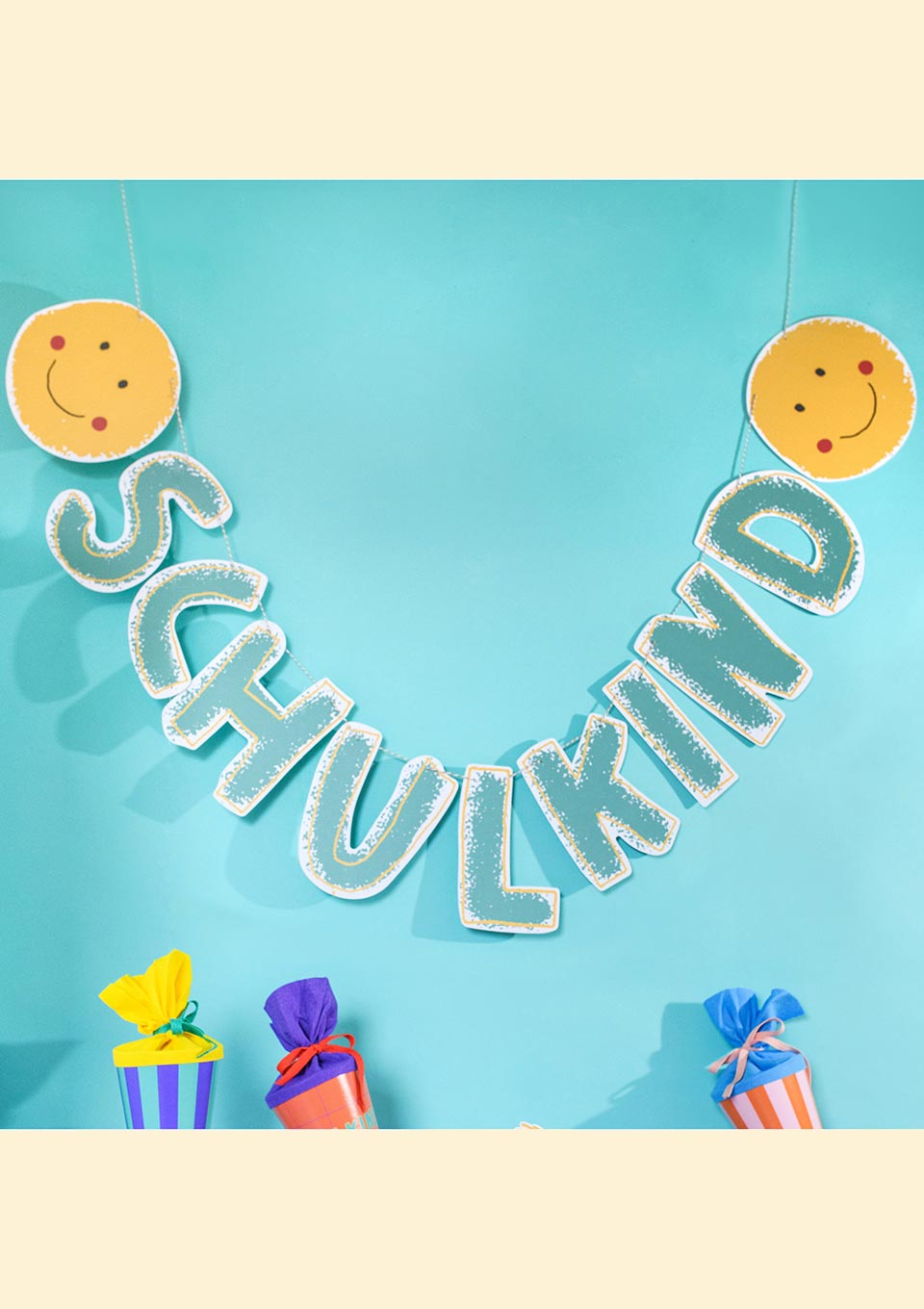 ava&yves Girlande "Sunny and Friends" Schulkind - tiny - boon.com