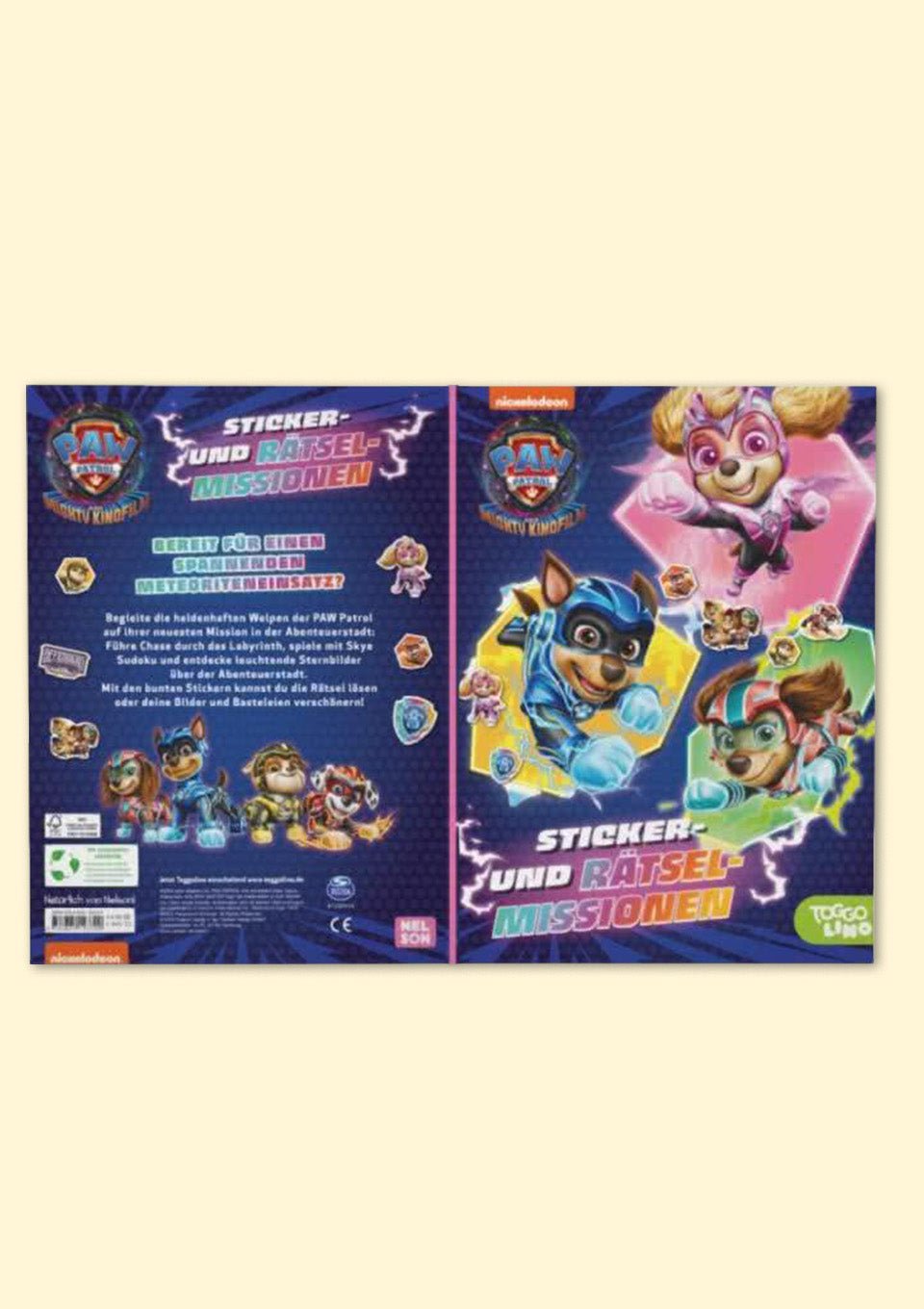 Carlsen Sticker & Rätselheft "Paw Patrol Kinofilm" - tiny - boon.com