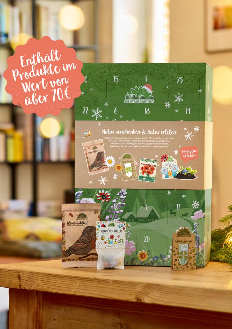 Die Stadtgärtner Adventskalender "Naturerlebnis" - tiny - boon.com