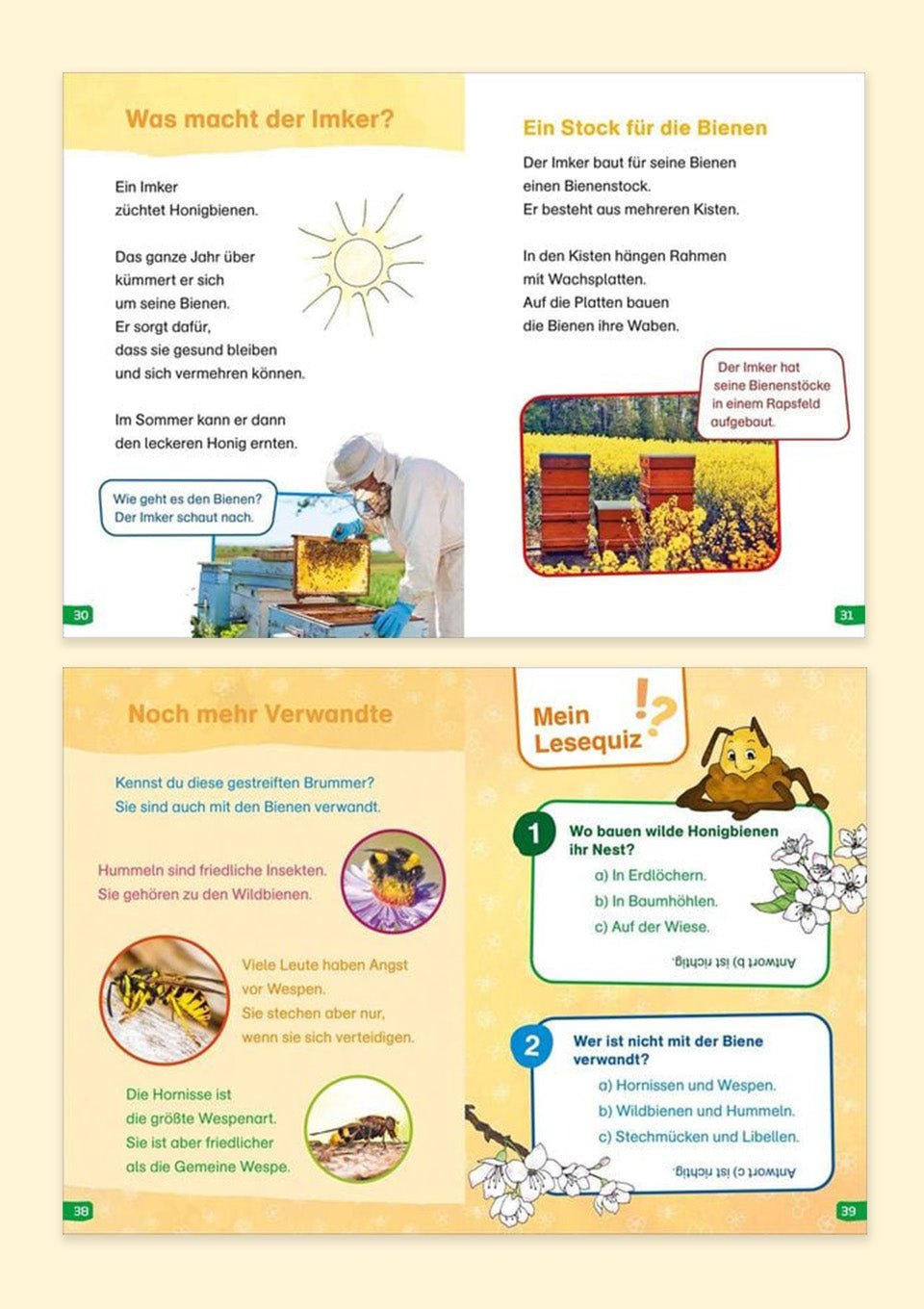 Tessloff WAS IST WAS Erstes Lesen easy! "Wie lebt die Honigbiene?" - tiny-boon.com