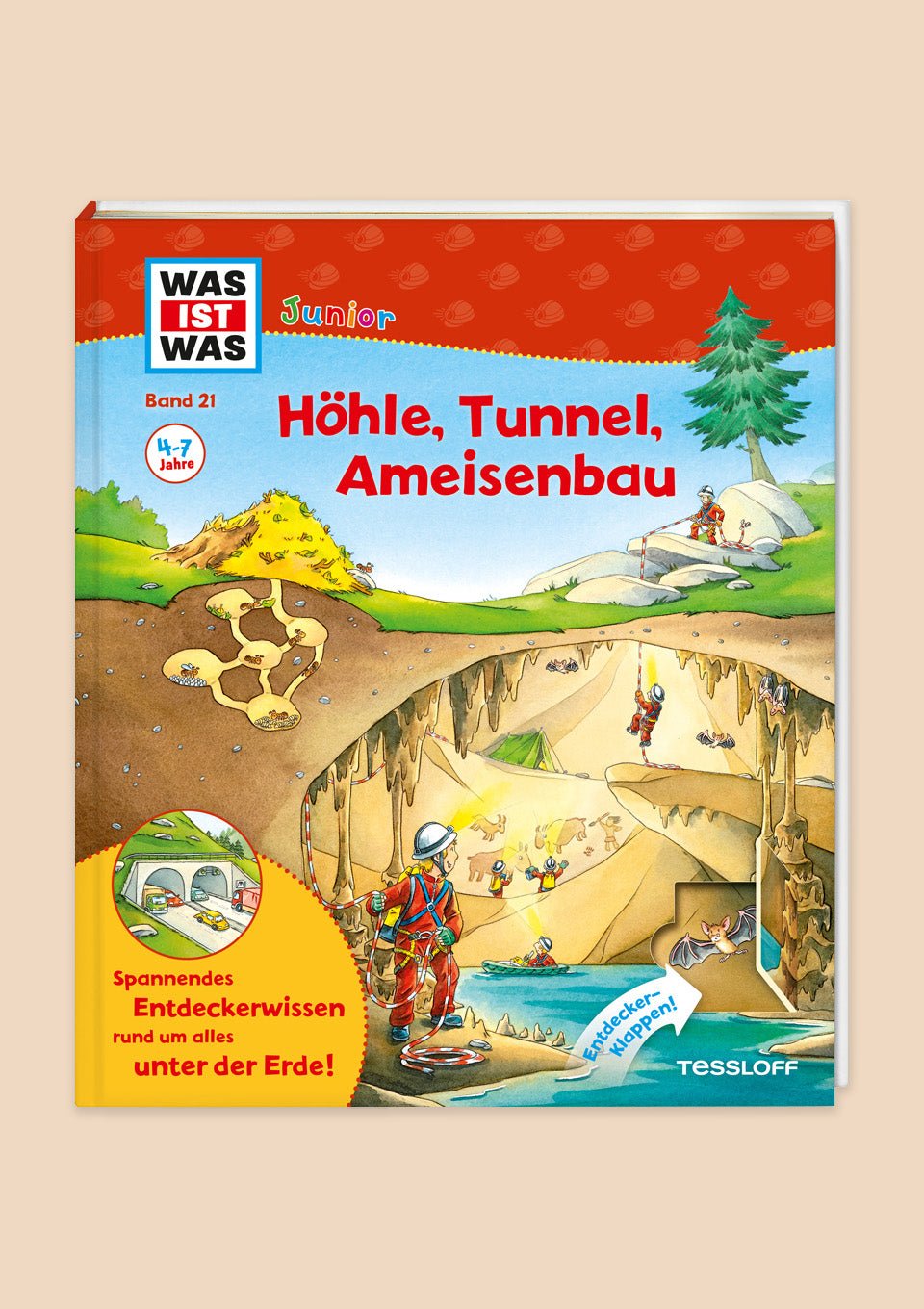 Tessloff WAS IST WAS Junior "Höhle, Tunnel, Ameisenbau" - tiny-boon.com