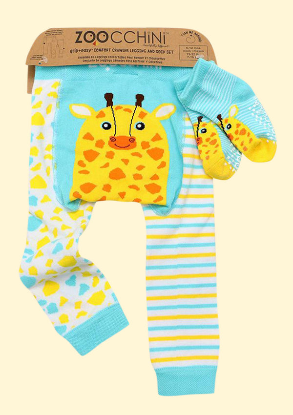 Leggings & Socken-Set "Jaime die Giraffe" 6-12 Mon.