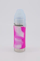 Edelstahl Trinklern-Flasche 325ml rosa-swirl