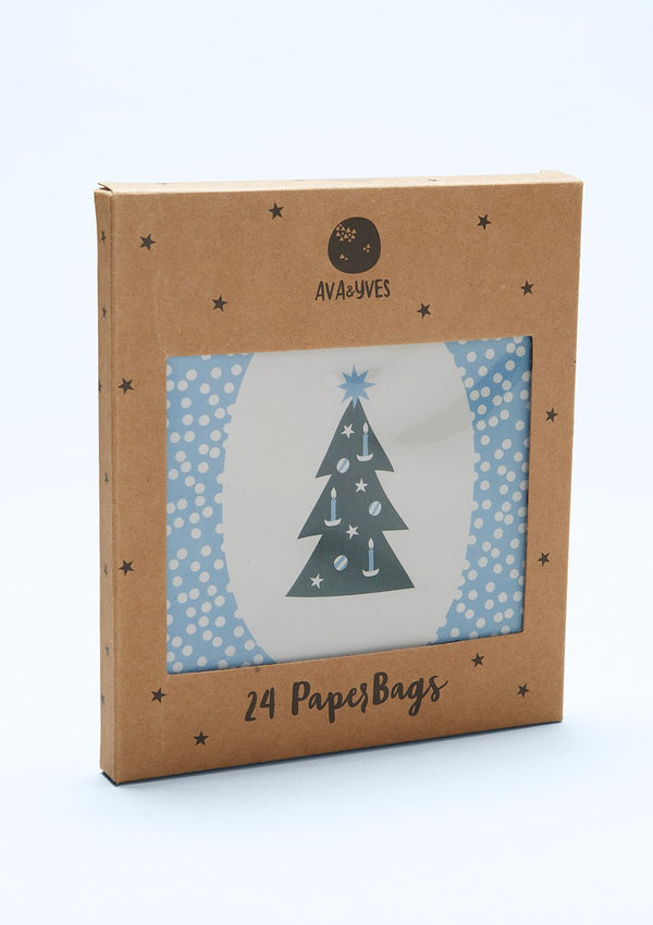 ava&yves Adventskalender-Tüten "Tannenbaum" mit 3 Motiven 24er-Set - tiny-boon.com