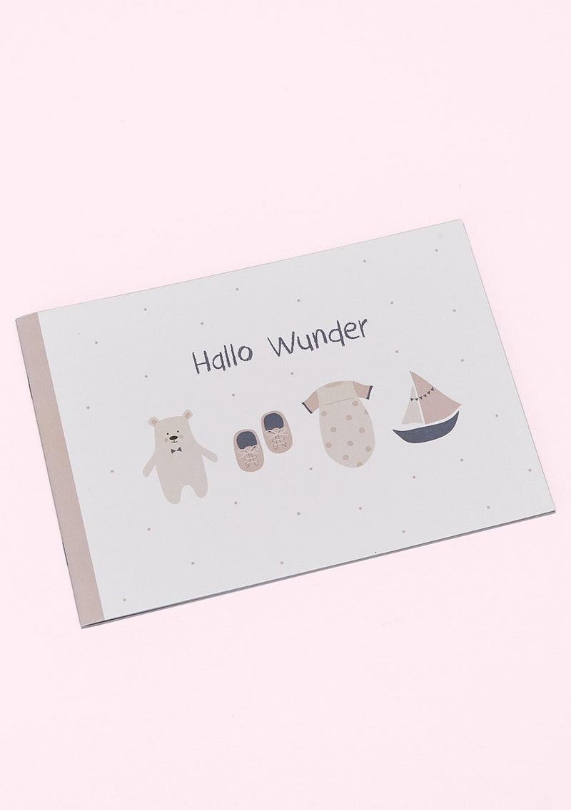 ava&yves Erinnerungsbuch "Hallo Wunder" in puderrosa - tiny-boon.com