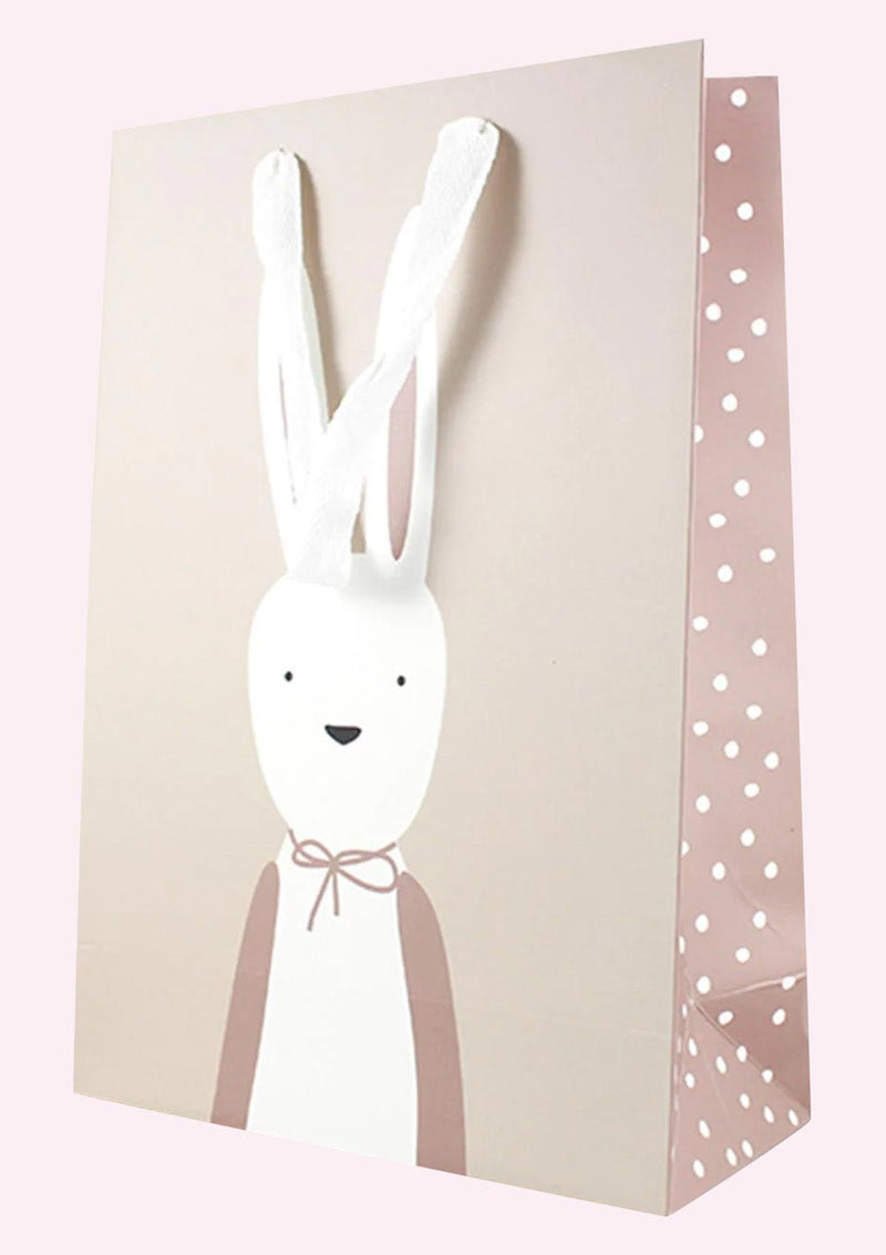 ava&yves Geschenktasche "Hase" in puderrosa - tiny-boon.com