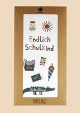 ava&yves Geschenktüten "Endlich Schulkind - Krokodil Adventure" 6er-Set - tiny-boon.com