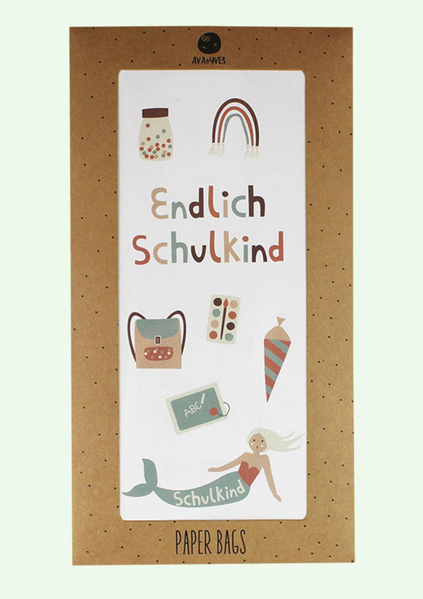 ava&yves Geschenktüten "Endlich Schulkind - Under the Sea" 6er-Set - tiny-boon.com
