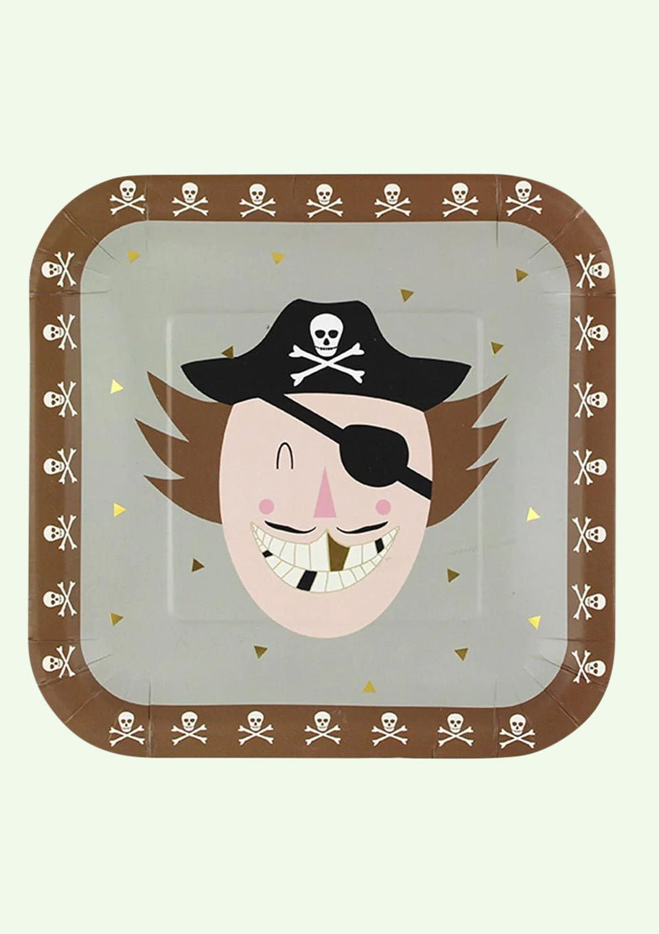ava&yves Pappteller "Pirat" 8er-Set - tiny-boon.com