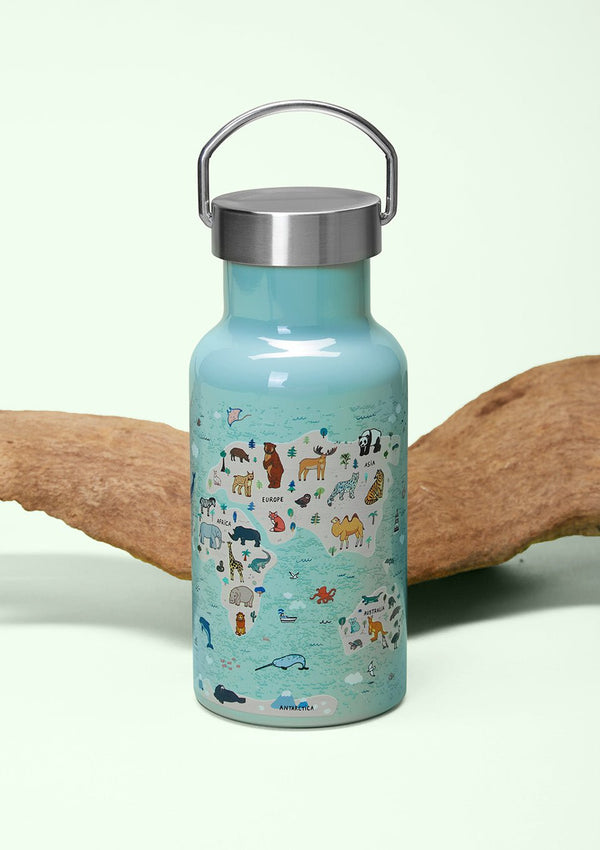 chic.mic bioloco sky kids Flasche "animal map" - tiny-boon.com