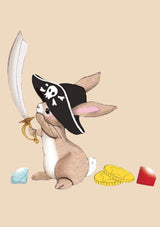 Chocovenyl Wandsticker aus Stoff "Boo der kleine Pirat" - tiny-boon.com