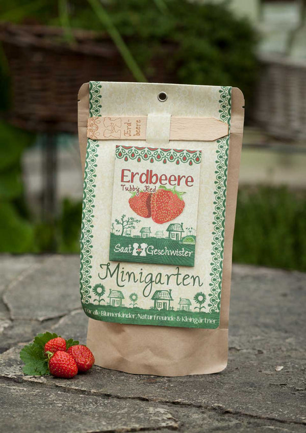 Die Stadtgärtner Minigarten "Erdbeere - Tubby Red" - tiny-boon.com