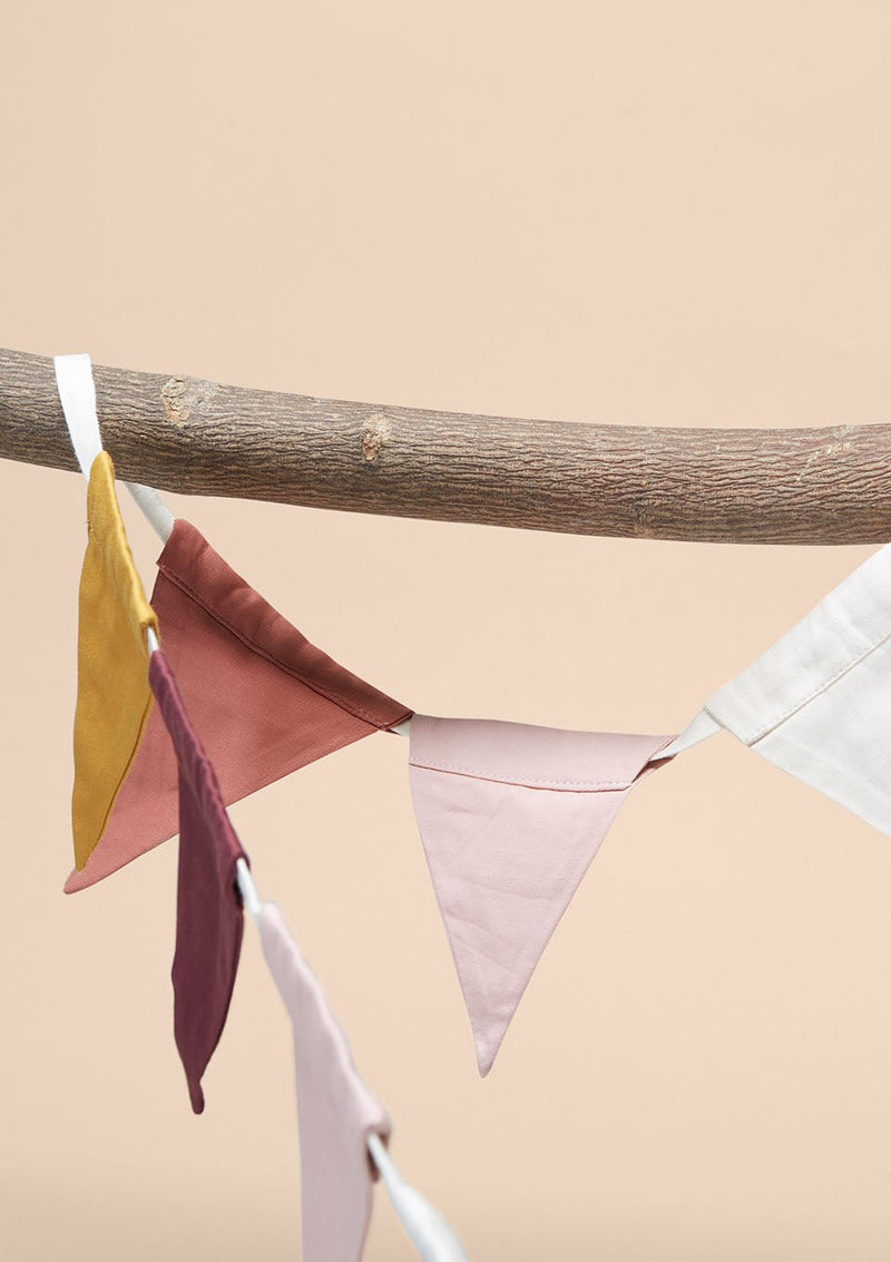 Fabelab Stoffgirlande - Mauve Mix - tiny-boon.com
