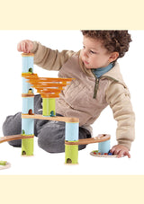 Fat Brain Toys Kugelbahn Bamboo Build & Run 48 Teilen - tiny-boon.com