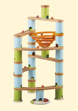 Fat Brain Toys Kugelbahn Bamboo Build & Run 89 Teilen - tiny-boon.com