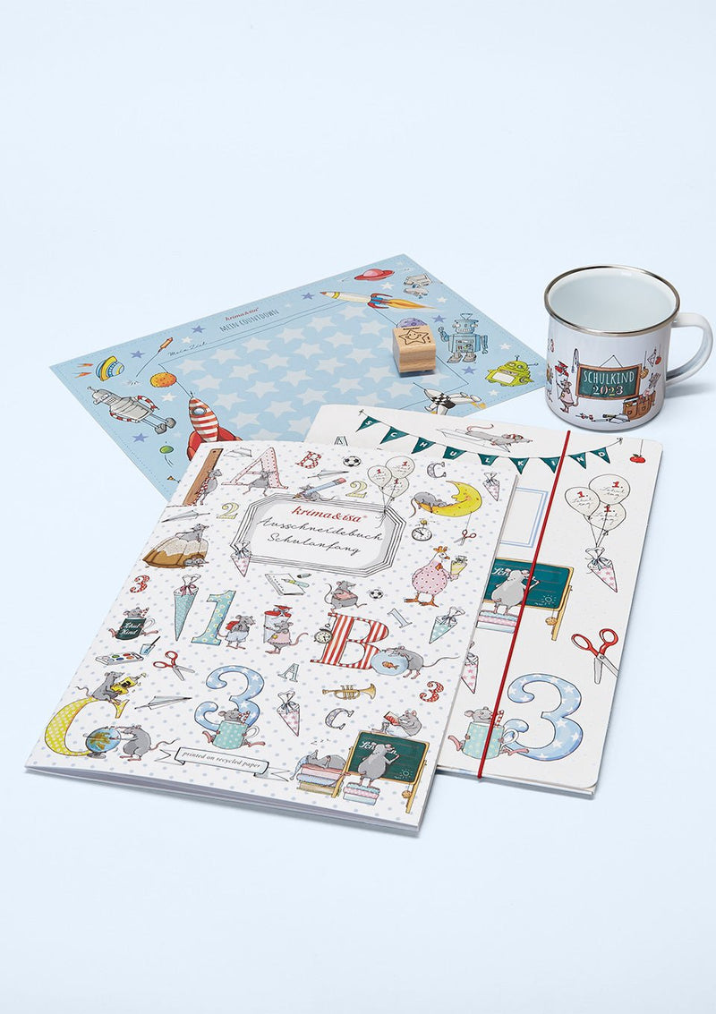 krima & isa Geschenkset zur Einschulung "Rakete" - tiny-boon.com