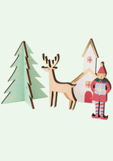 Meri Meri Adventskalender "Festliches Dorf" aus Holz - tiny-boon.com