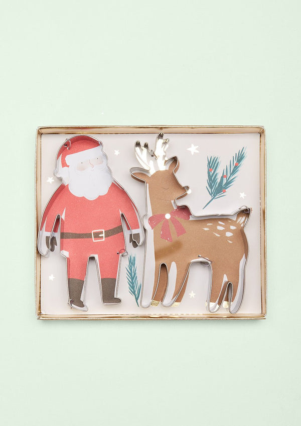 Meri Meri Ausstechformen "Santa & Reindeer" 2er Set - tiny-boon.com