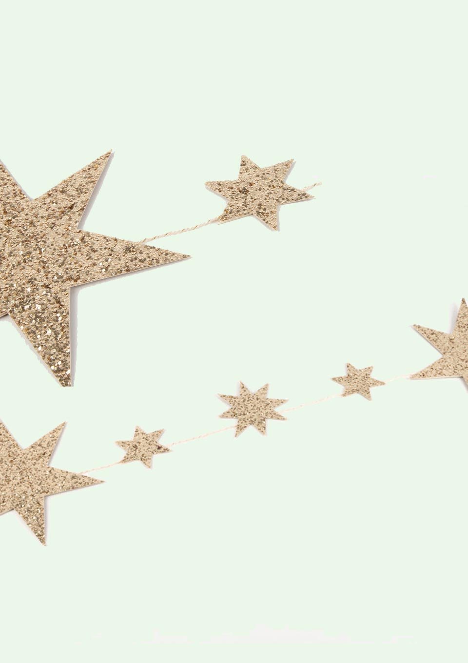 Meri Meri Girlande Eco Glitter Stars - tiny-boon.com