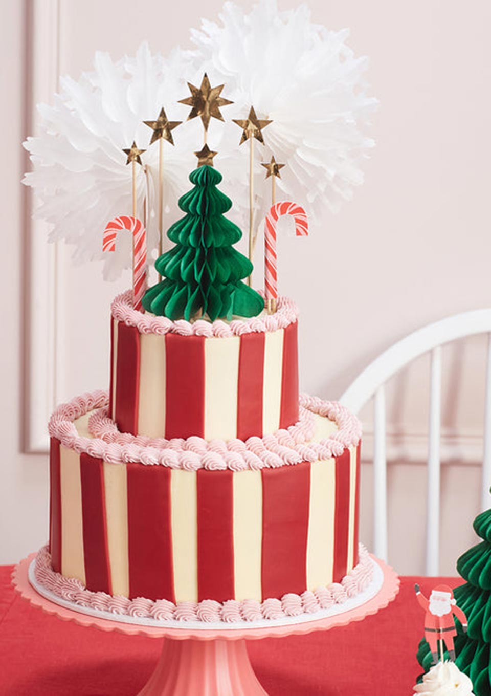 Meri Meri Waben Cake-Topper Weihnachten - 3D Effekt - tiny-boon.com