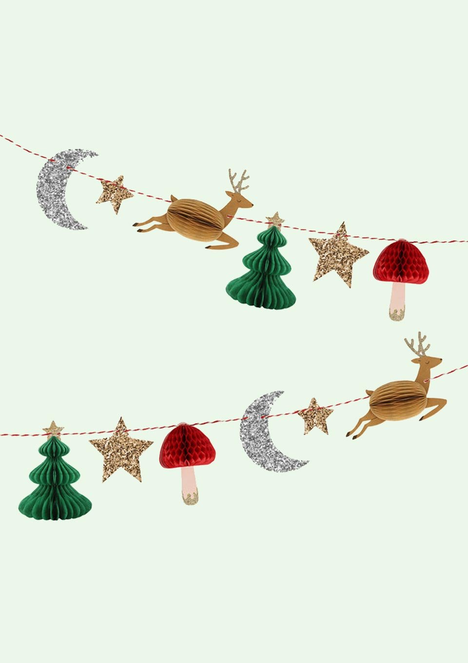 Meri Meri Wabengirlande Weihnachten mit 3D Effekt