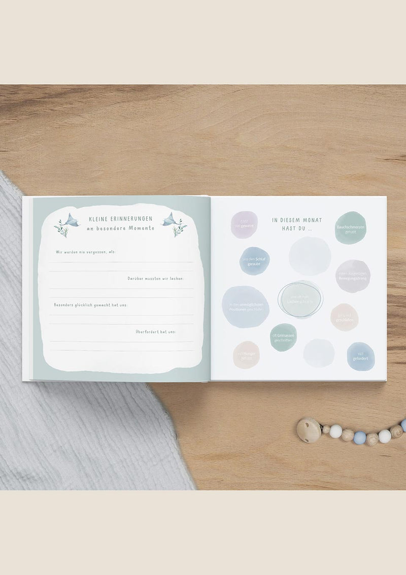 Mintkind Babytagebuch "Dein erstes Lebensjahr" Wal - tiny-boon.com