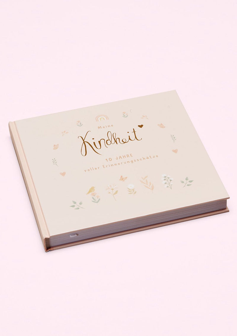 Mintkind Erinnerungs-Album „Meine Kindheit“ Blumen - tiny-boon.com