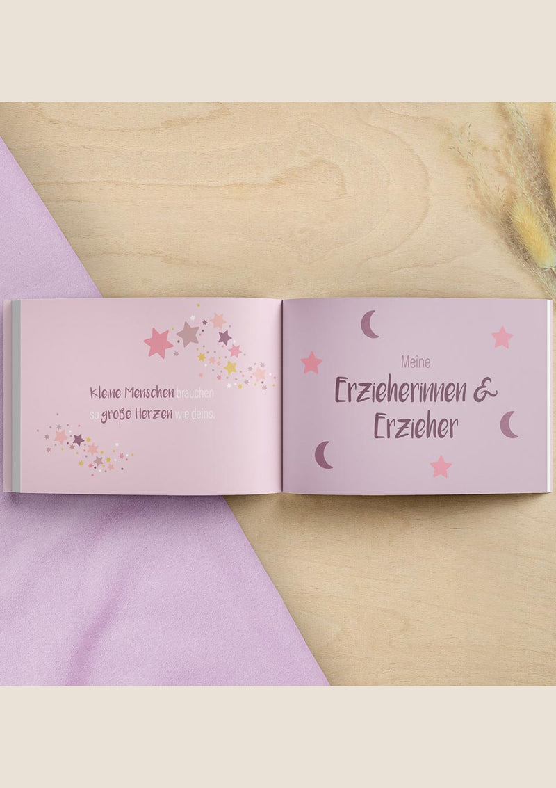 Mintkind Kindergarten Freundebuch "Einhorn" türkis - tiny-boon.com