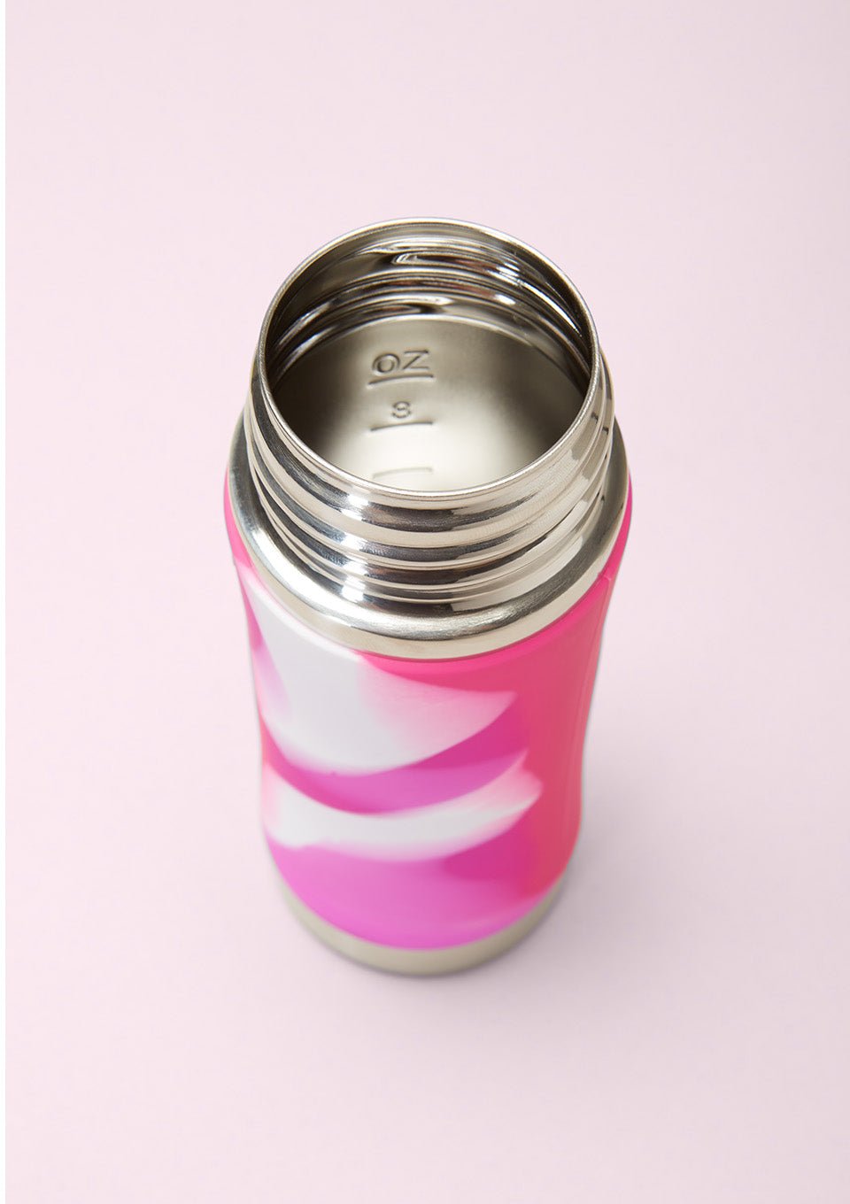 Pura kiki Edelstahl Trinklern-Flasche 325ml rosa-swirl - tiny-boon.com