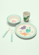 Sass & Belle Bambus Geschirr Set "Dinosaurier" - tiny-boon.com