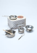 Sass & Belle Küchenset Spielküche grau mit weißen Sternen - tiny-boon.com