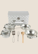 Sass & Belle Küchenset Spielküche in grau mit weißen Sternen - tiny-boon.com
