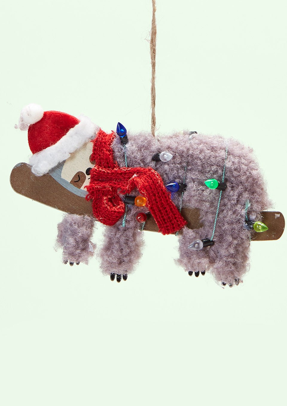 Sass & Belle Weihnachtshänger "Festive Sloth" - tiny-boon.com