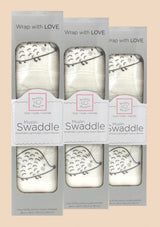 Swaddle Designs Pucktuch mit Igel in schwarz 3er Pack - tiny-boon.com