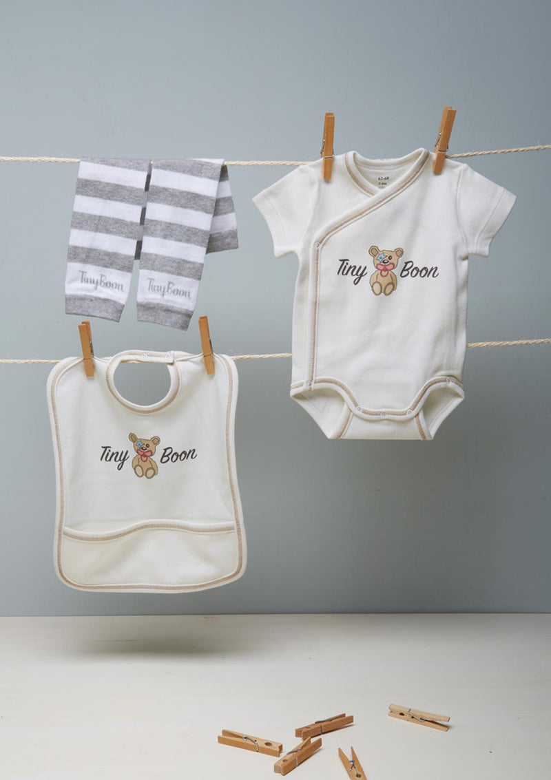 Tiny Boon Geschenkset 3-teilig aus Bio-Baumwolle - tiny-boon.com