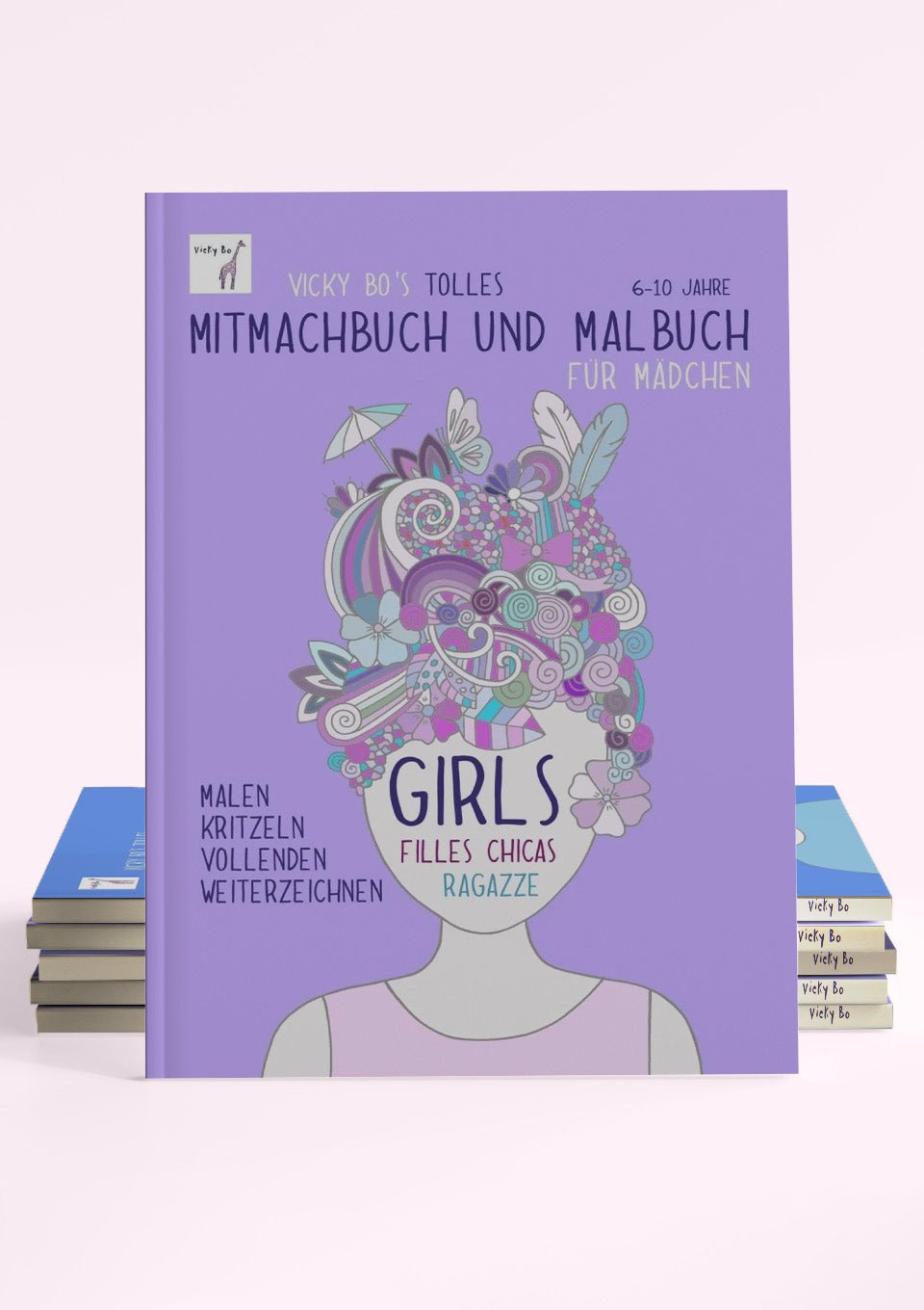 Vicky Bo Mitmach- und Malbuch "Mädchen" - tiny-boon.com
