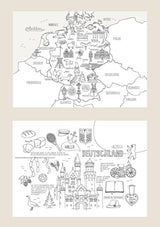 Vicky Bo Wissens-Malbuch "Europa" - tiny-boon.com