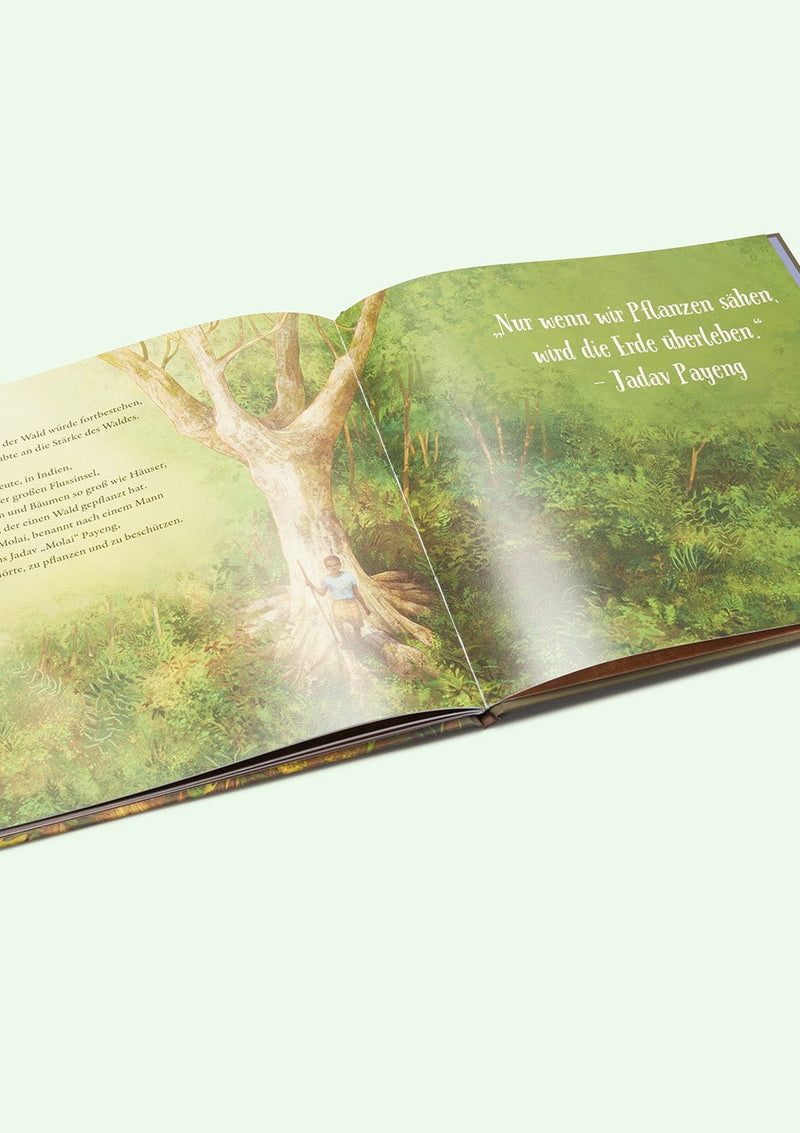 Zuckersüß Verlag Kinderbuch "Der Junge der einen Wald pflanzte" - tiny-boon.com